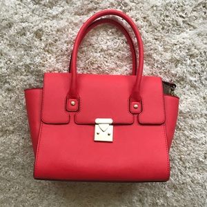 Neon Coral Purse
